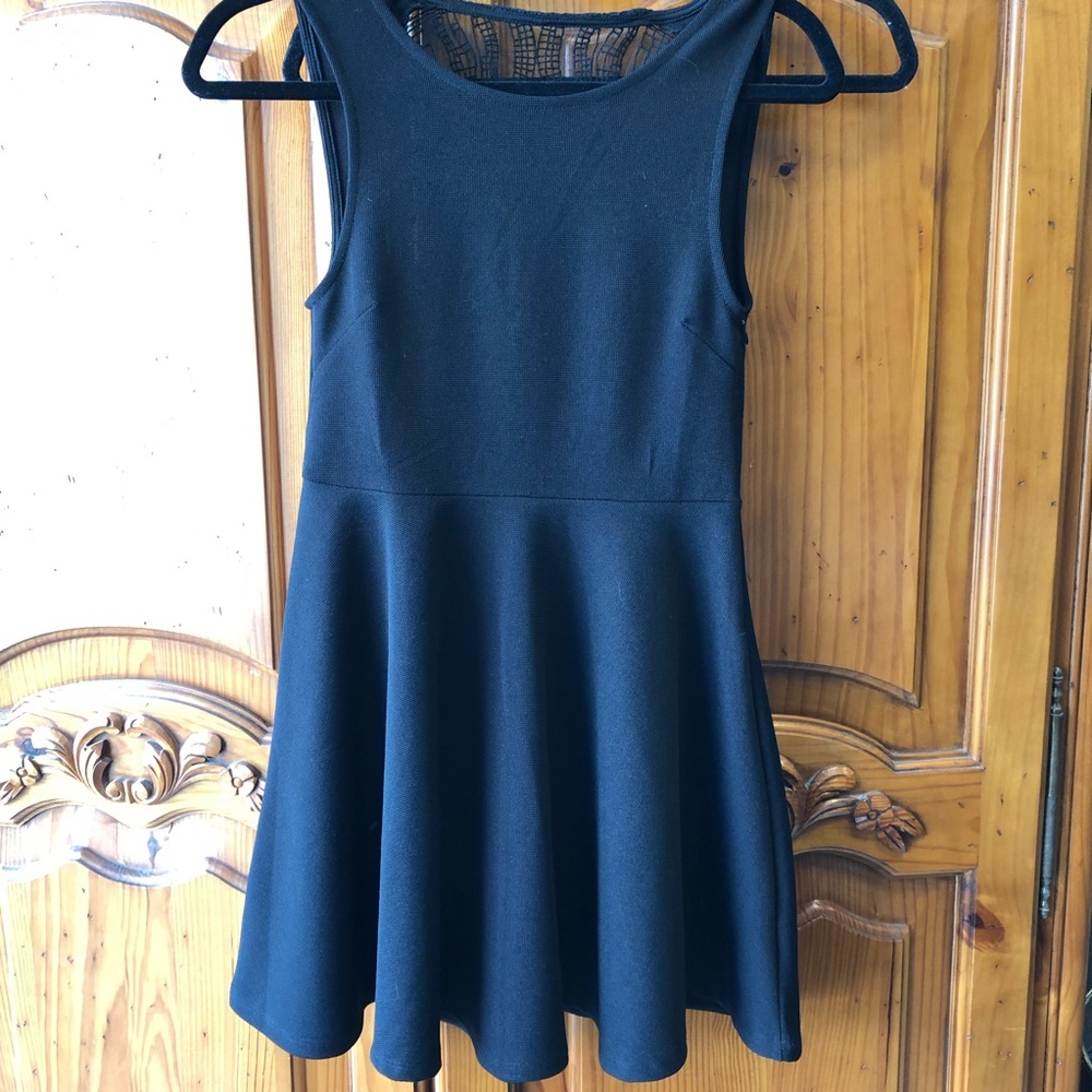 LF DRESS WITH LACE SKULL ON BACK Size small black